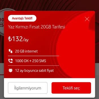 Aynı Gün Daha Uygun Fiyatlı Kampanya Sunulmasına Rağmen Yüksek Ücret Ödemek Zorunda Bırakıldım