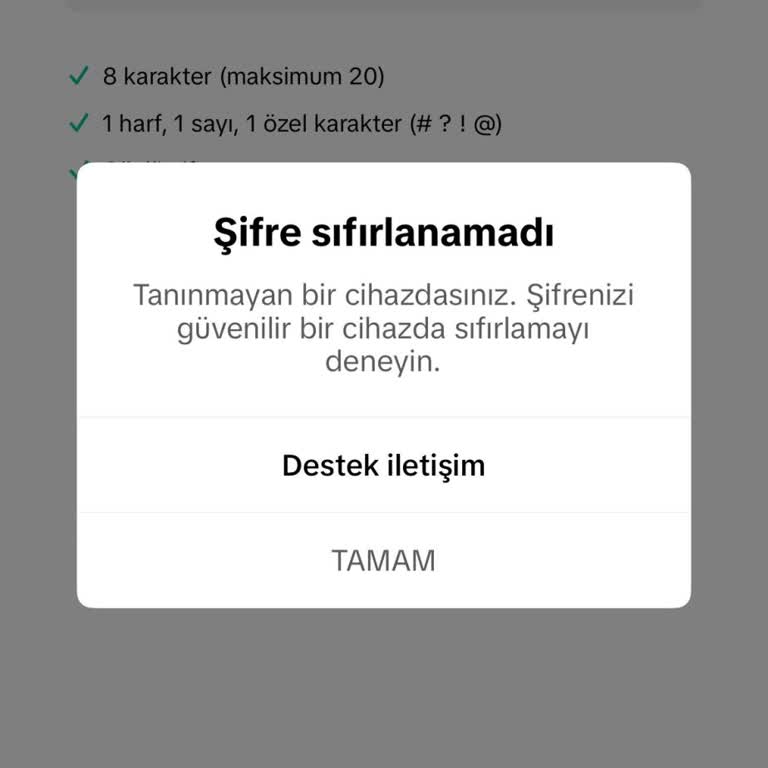 TikTok Hesabıma Erişemiyorum Hizmet Kullanılamıyor Uyarısı Alıyorum