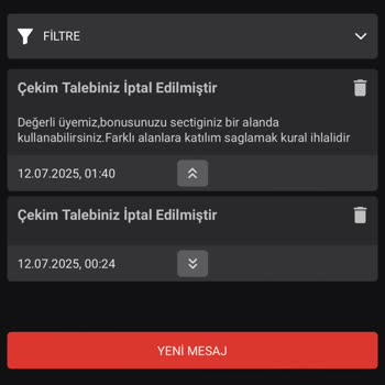 Vaycasino Sitesinde Hesabımdaki Paranın Silinmesi