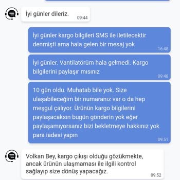 Vantilatörüm Gelmedi, Para İadem Yapılmıyor!