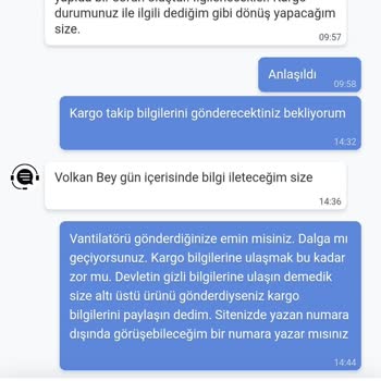 Vantilatörüm Gelmedi, Para İadem Yapılmıyor!