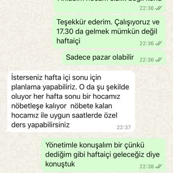 Ders Saatleri Ve Ücret İadesinde Yaşanan Sorun