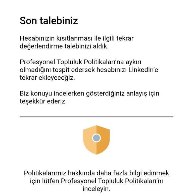 Linkedin Hesabım Kısıtlandı Kimlik Doğrulama İşe Yaramadı