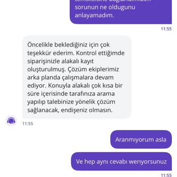 Getir Siparişim Teslim Edilmedi Para İadesi Yapılmadı Müşteri Hizmetleri Çözüm Sunmuyor