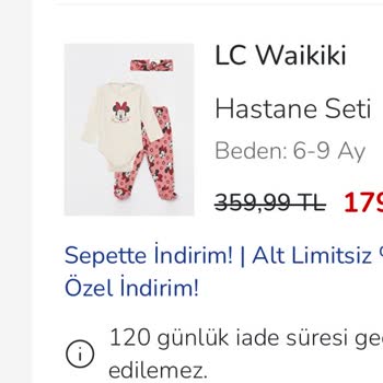 LCW Aldığım Hediye Setin Eksik Çıkması Ve Müşteri Hizmetlerinin İlgisizliği