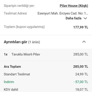 Siparişim Bir Saatte Gelmedi, Restoran Ve Kurye İlgisizdi