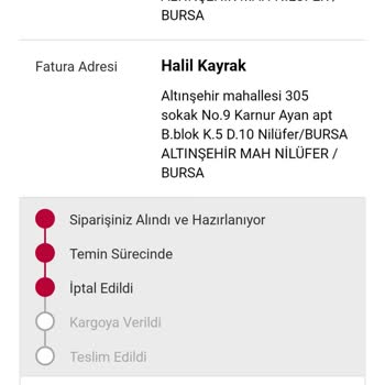 Siparişin Bilgi Verilmeden İptal Edilmesi Müşteri Güvenini Sarsıyor