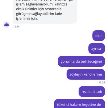 Eksik Ve Bozuk Ürünlere İade Yapılmaması, Yetersiz Müşteri Hizmeti
