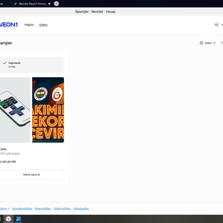 Neonbir Siparişim Haftalardır Teslim Edilmedi Paramı İade Edin