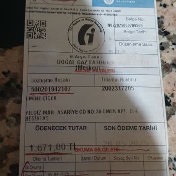 Doğalgaz Faturasında Hatalı Tutar Ve Ulaşılamayan Müşteri Hizmeti