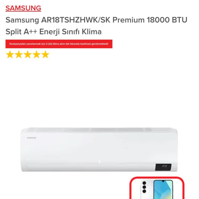 Evkur Klima Kampanya Görseli Yanıltıcı, Telefon Hediyesi Beklentim Karşılanmadı