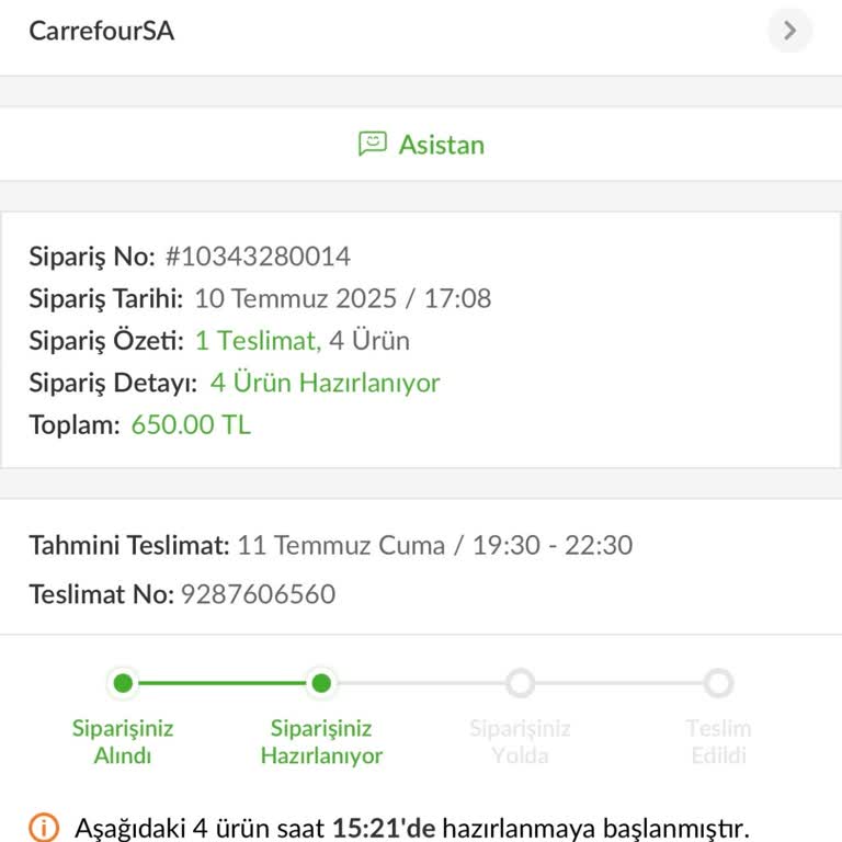 Teslimat Sorunu Ve Müşteri Hizmetlerinde Yaşanan İlgisizlik