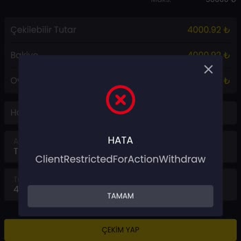 Çekim Talebim Karşılanmadı, Param İade Edilmedi