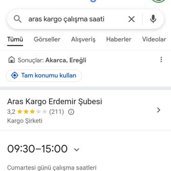 Aras Kargo Çalışma Saatleri Yanlışlığı Nedeniyle Kargom Teslim Alınmadı