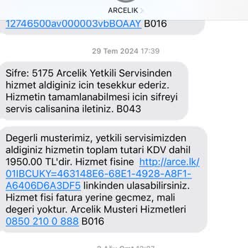 Arçelik Çay Makinemde Tekrarlayan Arıza Ve Yüksek Servis Ücretleri Mağduriyeti