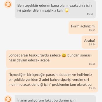 Yanlış Ve Eksik Kahve Siparişi, İade Ve İndirim Sorunu