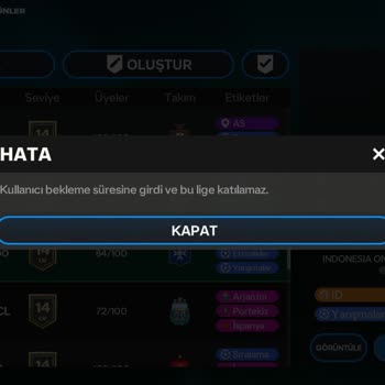 FIFA'da Lig Katılamama Sorunu Ve Hesabımın Tehlikede Olması
