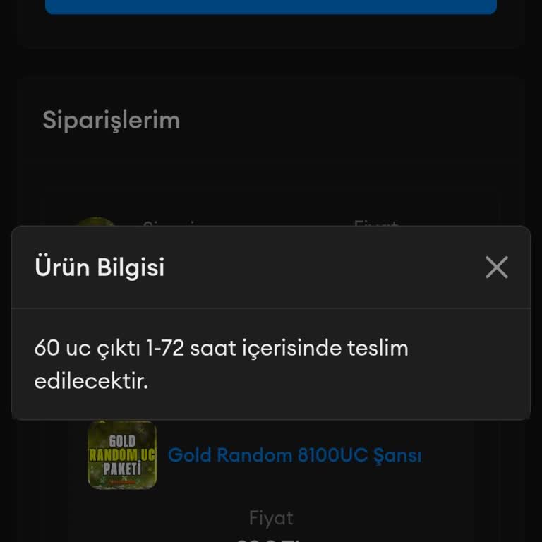 Aynı Sorun Tekrar Ediyor: Satın Aldığım UC Paketleri Sürekli Eksik Teslim Ediliyor