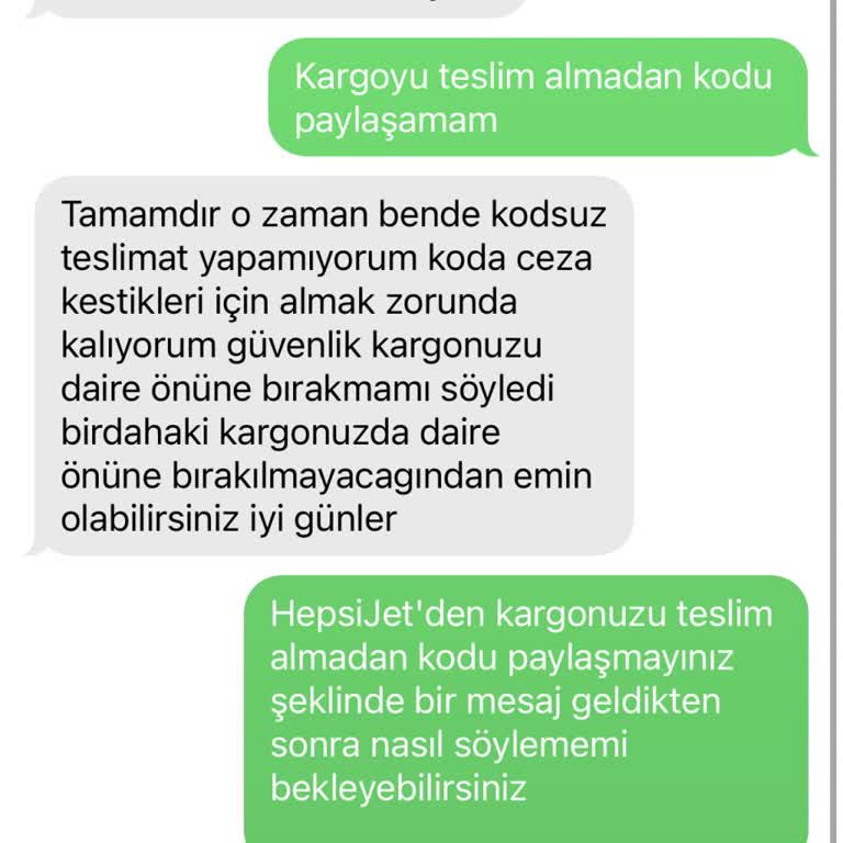 Kargo Teslimat Kodu İsteniyor Kargo Gelmeden İade Başlatıldı