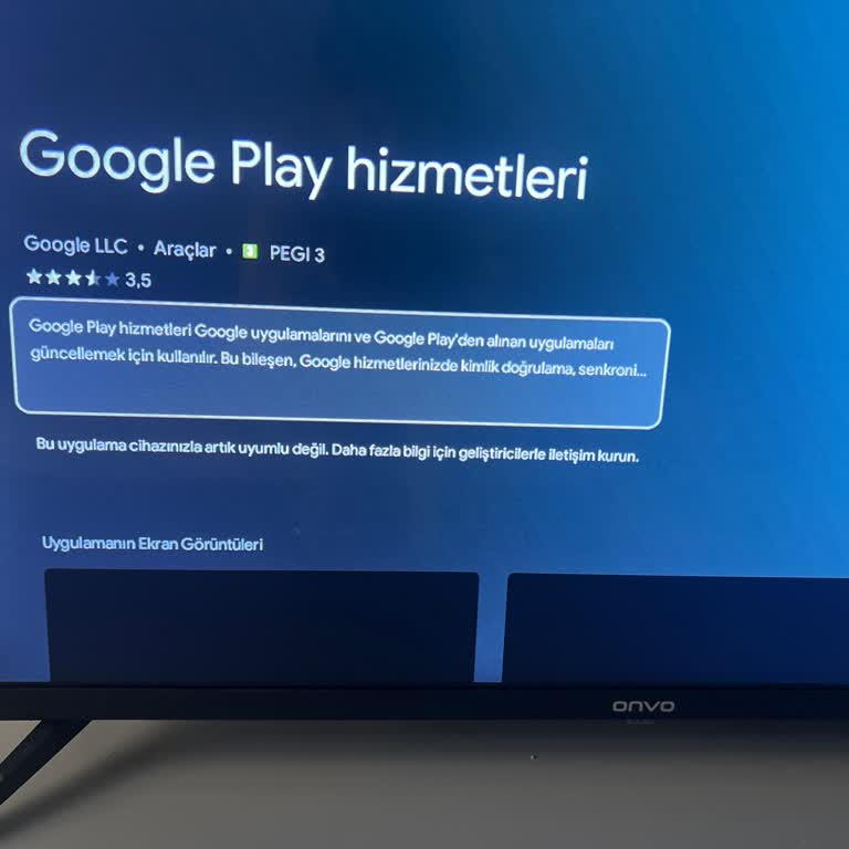 Onvo TV'de Uygulamalar Güncellenmiyor Ve Sistem Hata Veriyor