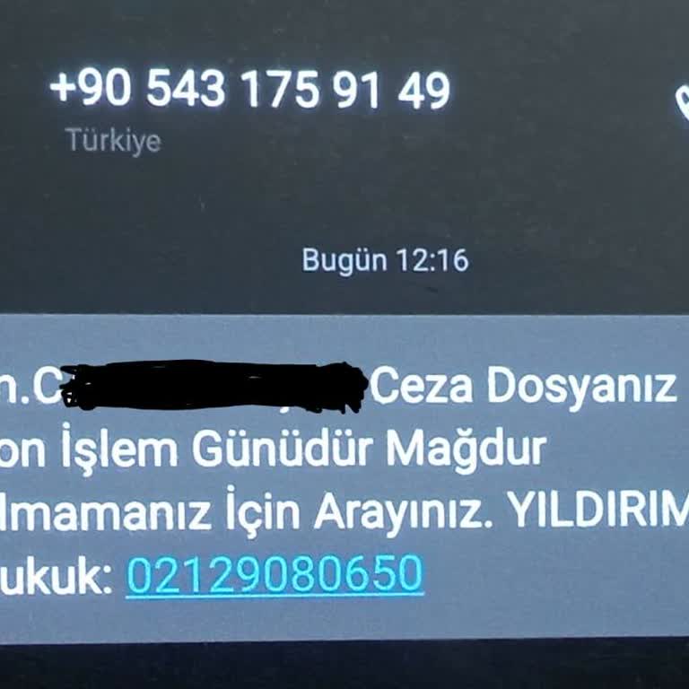 Tehdit İçerikli Mesaj Ve Kişisel Verilerin İzinsiz Kullanımı Hakkında Şikayet