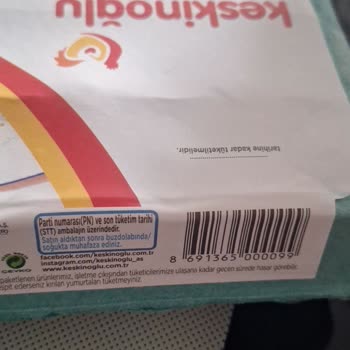 Keskinoğlu Yumurtada Eksik Etiket Ve Mevzuata Aykırı Satış Mağduriyeti