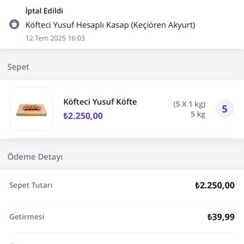 Kurye Gelmeden Sipariş İptali Ve Ücret İadesi Sorunu