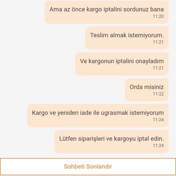 Trendyol Sipariş İptali Ve Müşteri Hizmetleri Mağduriyeti Yaşadım
