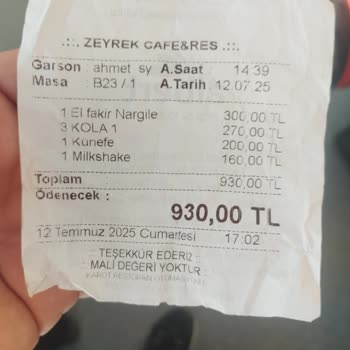 Metropol Kart Geçerli Görünen İşletmede Kartım Kabul Edilmedi, 930 TL İademi Talep Ediyorum