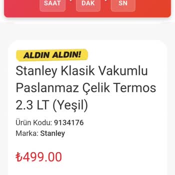 A101 Facebook İlanından Alınan Stanley Termos Alışverişinde Yüksek Tutar Mağduriyeti