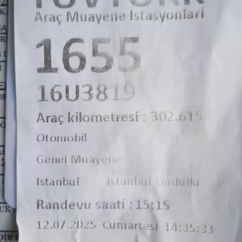 Araç Kilometresi Muayenede Hatalı Kaydedildi
