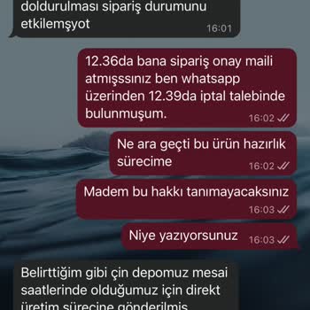 Sipariş İptali 3 Dakikada Reddedildi, Tüketici Hakları Yok Sayılıyor