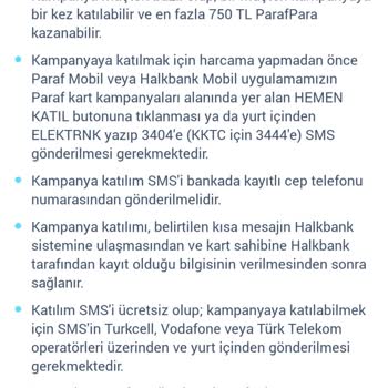 Kampanya Şartlarında Belirtilmeyen Taksitli Alışveriş Engeliyle ParafPara Verilmedi