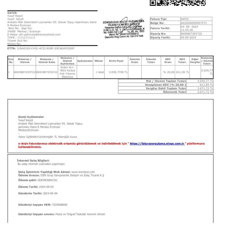 Sinbo Halı Yıkama Makinasında Su Püskürtme Ve Servis Sorunu