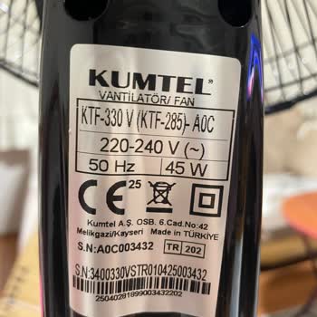 Eksik Parça Nedeniyle Vantilatörü Kullanamıyorum Çocuklarım İçin Endişeliyim