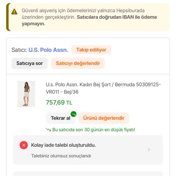 İade Edilen Ürünün Kaybolması Nedeniyle Para İadem Yapılmıyor