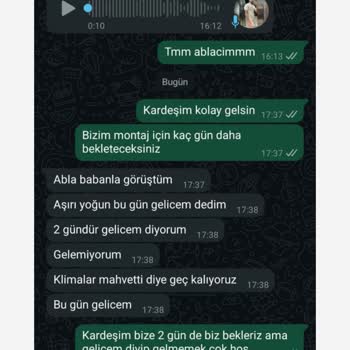 Yetkili Servis Montajı Sürekli Oyalıyor, Mağdur Oldum