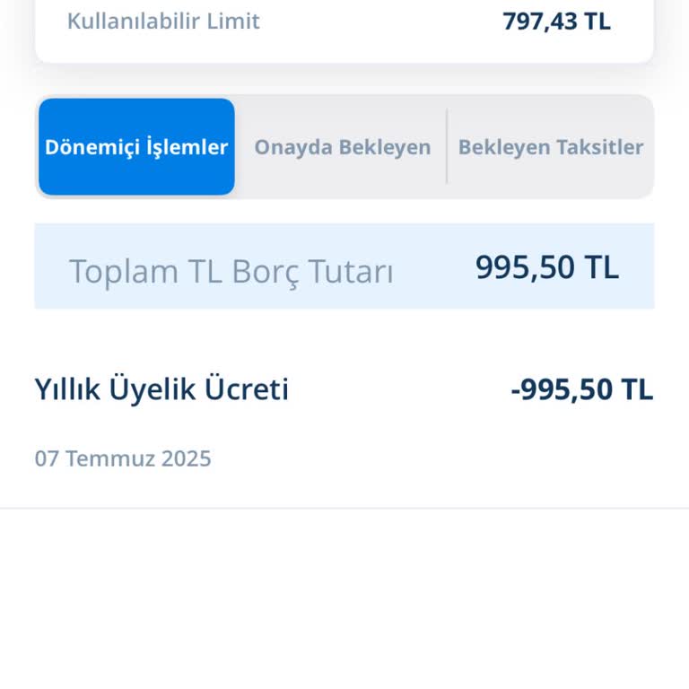 Onayım Olmadan Yansıtılan Yıllık Kart Ücreti İadesi Talebi