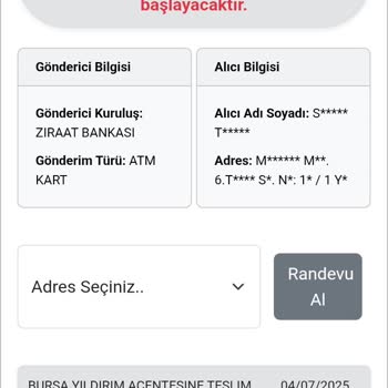 Ziraat Bankası Kartım Kargoda Kayboldu, Teslim Edilemiyor