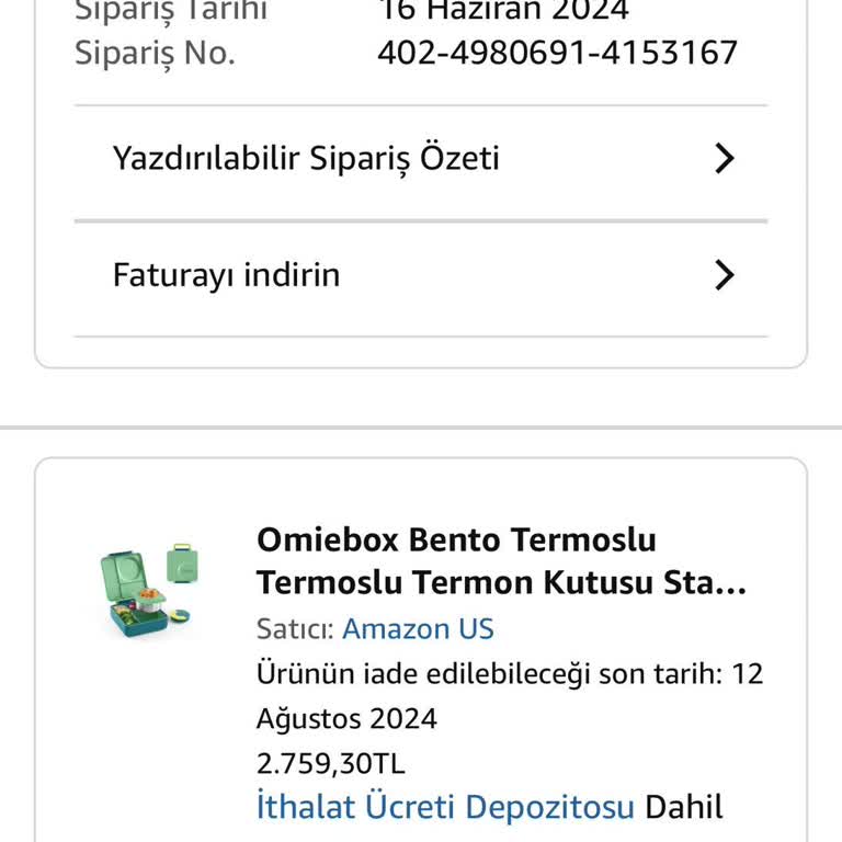 Omiebox Beslenme Çantasında Sızdırma Ve Destek Eksikliği Mağduriyeti