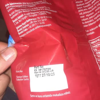 Apak Gıda Patito Cipsten Çıkan Plastik Cisim!