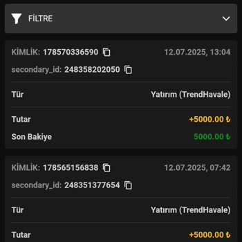 Yatırım Yaptığım 5000 TL Hesabıma Geçmedi Canlı Destek Ve İletişim Yetersiz