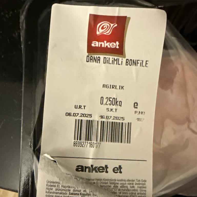 Carrefour SA'dan Aldığım Dana Bonfile Etin Kalitesi Ve Güvenilirliği Hakkında Şikayet