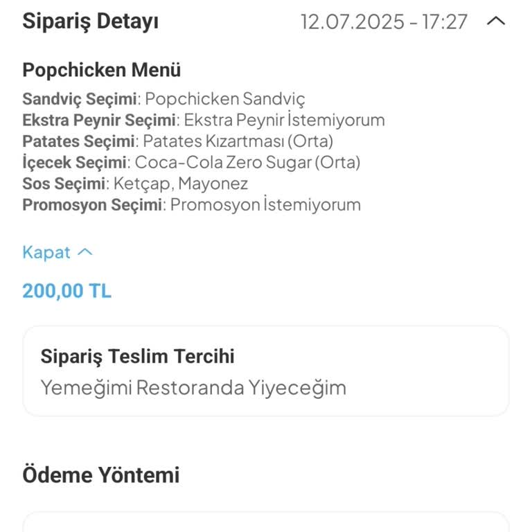 Yanlış Restorana Verilen Siparişin İptali Ve Para İadesi Sorunu