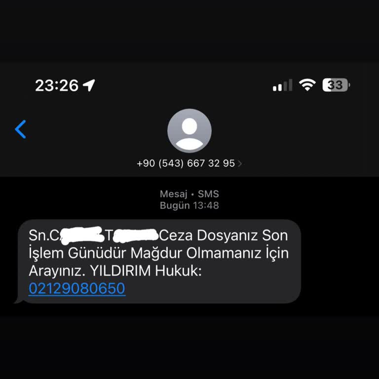 Adıma Sahte Ceza Dosyası Mesajı Ve Kişisel Bilgi Güvenliği Endişesi