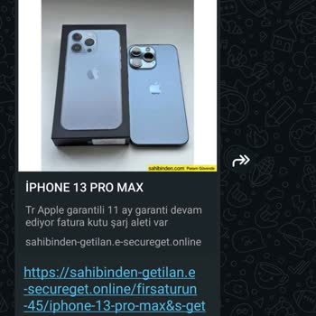 Sahte Linkle Yapılan Ödeme Sonrası Ürün Teslim Edilmedi