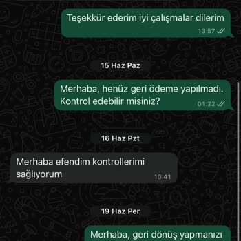 Yüzük İade Ücreti Hala Yatmadı
