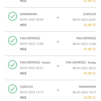 Samandıra Gişelerinde HGS Fazla Ücret Kesintisi Şikayeti