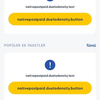 Turkcell Uygulamasında Menü İsimleri Hatalı Görünüyor