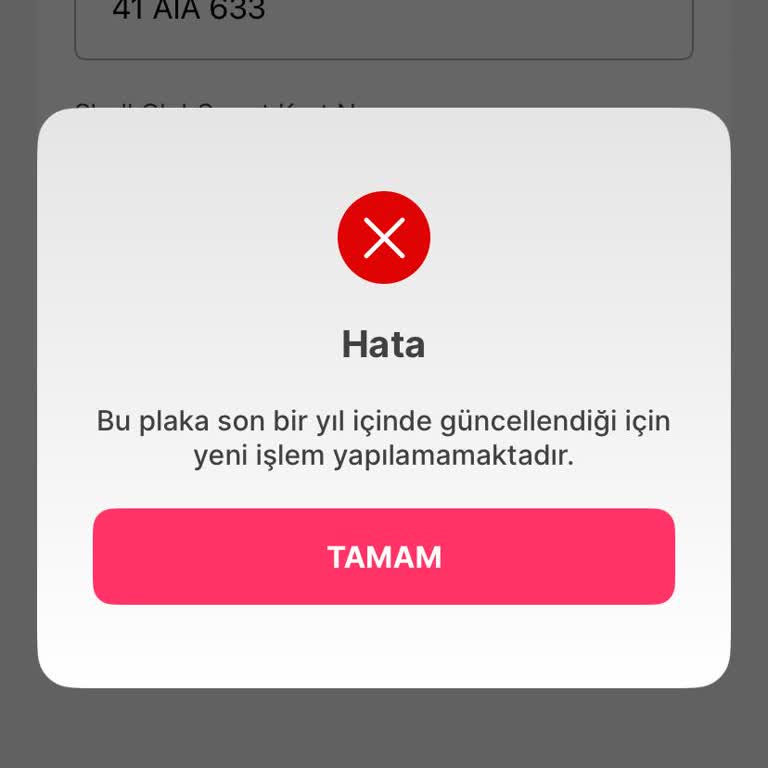 Plaka Değişikliği Sonrası Güncelleme Sorunu Ve Kampanya Erişimi